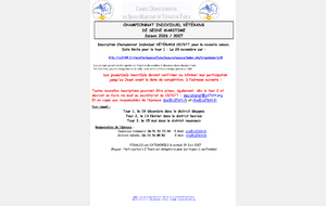Inscriptions championnat individuel vétérans 2026_2027
