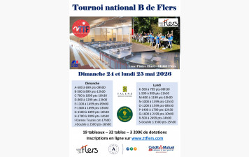 Tournoi de Flers 24 et 25 Mai 2026