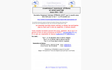 Inscriptions championnat individuel vétérans 2026_2027